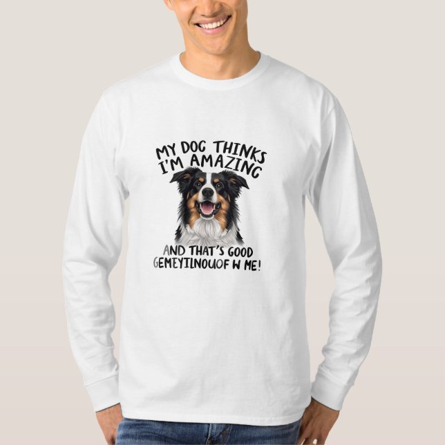Dog Joy Quote T Shirt (Framsida)
