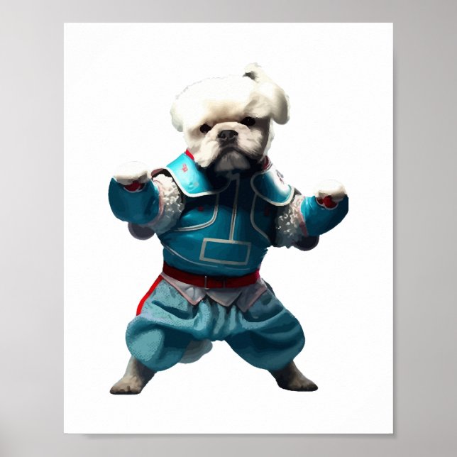 Dog Knows Karate har transformerats Poster (Framsidan)