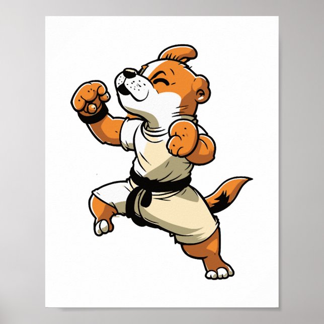Dog Knows Karate har transformerats Poster (Framsidan)
