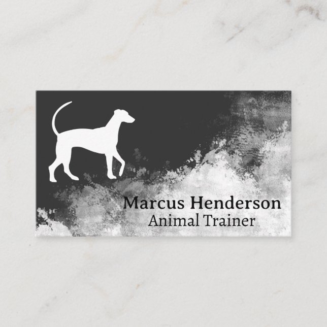 Dog Logo | Background Texture Visitkort (Framsida)