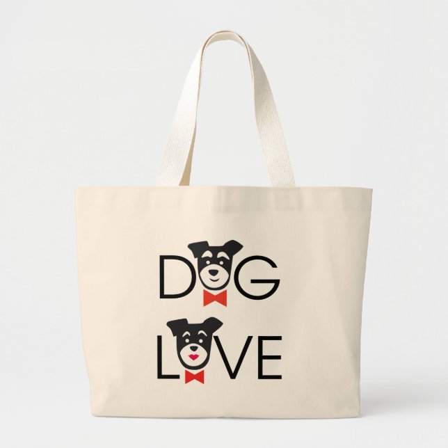 Dog Love Jumbo Tygkasse (Framsidan)
