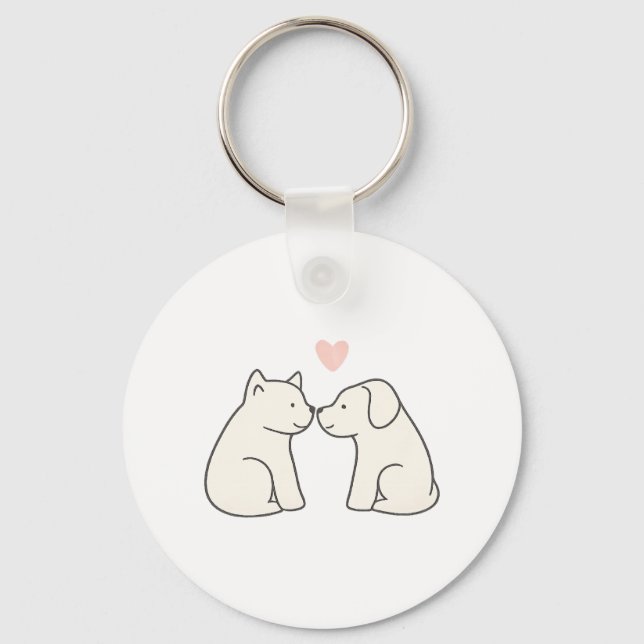 Dog Love Nyckelring (Framsida)