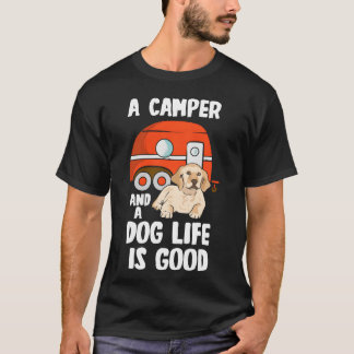 Dog Lover Camping Animal Camper Outrs friend T Shirt