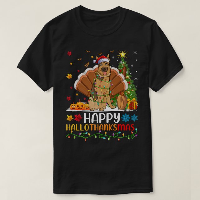Dog Lover Funny Happy Belgian Malinois Dog HelloTh T Shirt (Design framsida)