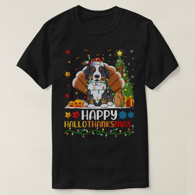 Dog Lover Funny Happy Bernese Mountain Dog HelloTh T Shirt (Design framsida)