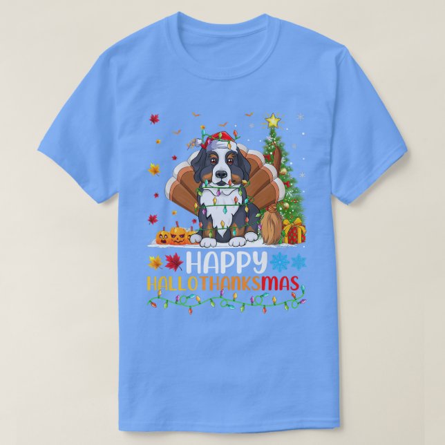 Dog Lover Funny Happy Bernese Mountain Dog HelloTh T Shirt (Design framsida)