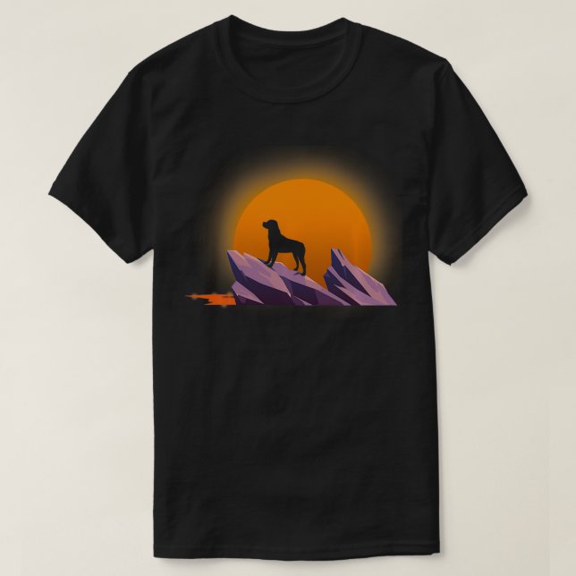 Dog Lover Gift Idea Rottweiler Pullover  T Shirt (Design framsida)
