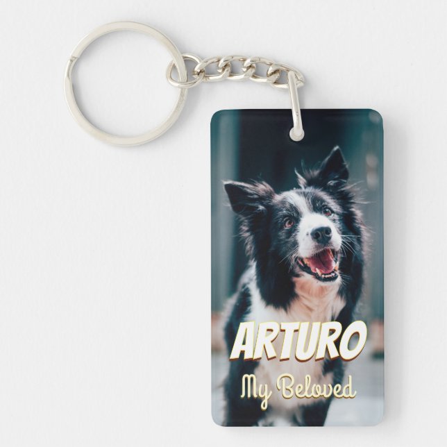 Dog Lover Key Chain Cute Pet Mom Dad (Framsidan)
