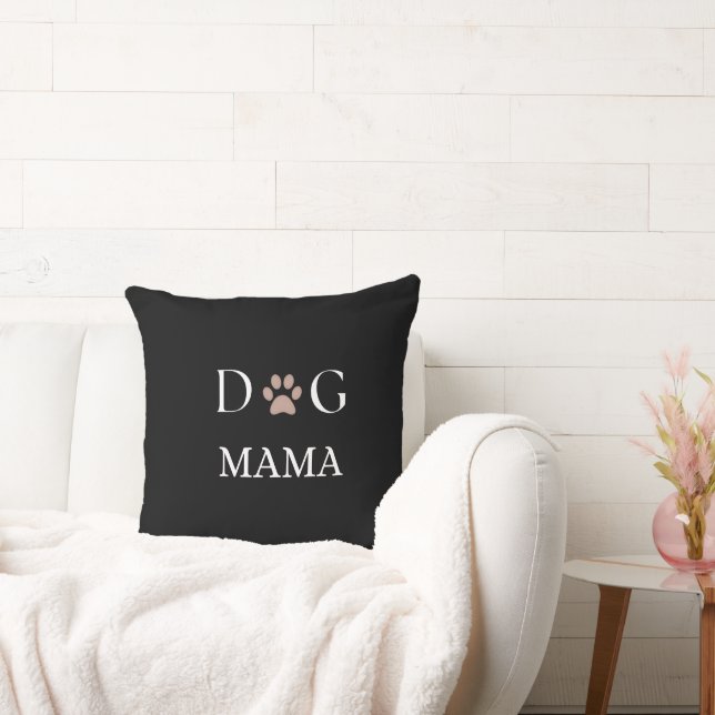 Dog Mama Paw Print, Mother’s Day & Birthday Gift Kudde (Soffa)