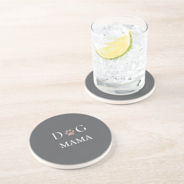 Dog Mama Paw Print, Mother’s Day & Birthday Gift Underlägg (Sidan)