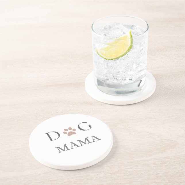 Dog Mama Paw Print, Mothers Day & Birthday   Underlägg (Sidan)