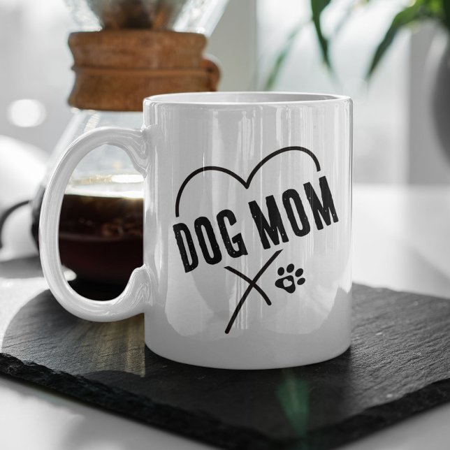 Dog Mamma Hjärtans Dag Kaffemugg (Skapare uppladdad)