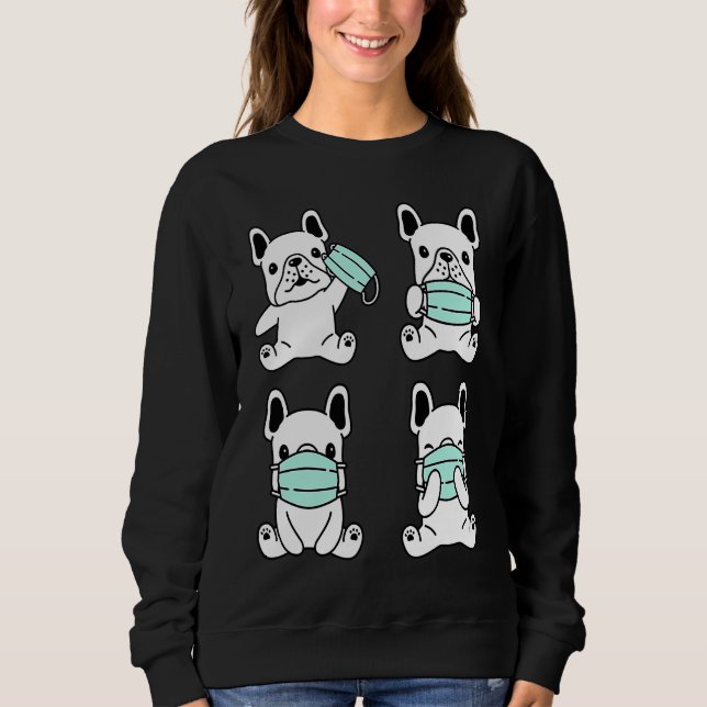 Dog Medical Face Mask French Bulldog Pet Breed Bul T Shirt (Framsida)