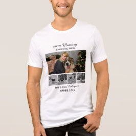 Dog Memorial 5 Photo Collage Pet Tribute T Shirt