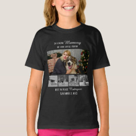 Dog Memorial 5 Photo Collage Pet Tribute T Shirt