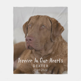 Dog Memorial Gift | Pet Loss Keepsake Fleece Blank
