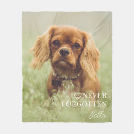 Dog Memorial Gift | Pet Loss Keepsake Fleece Blank