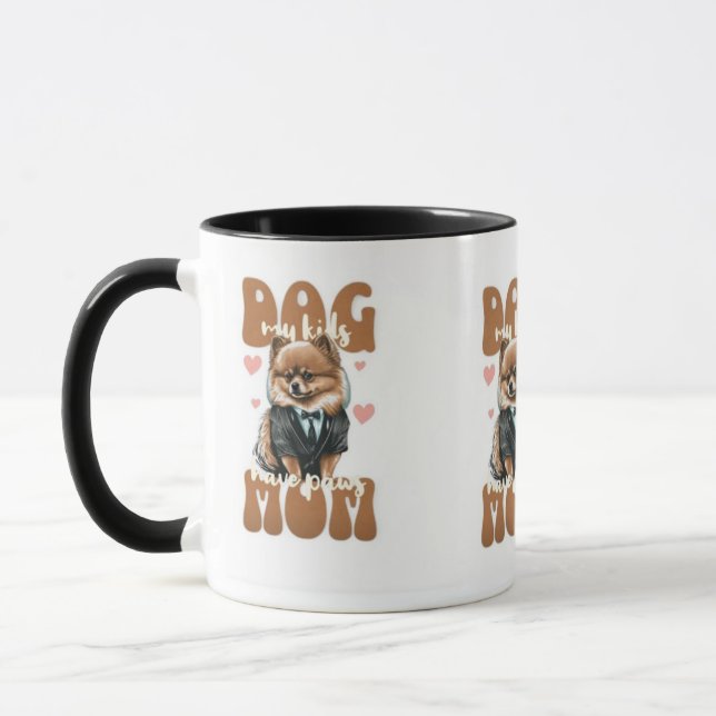 Dog Mom Birthday Mug – Celebrate With Your Pup – C Mugg (Vänster)