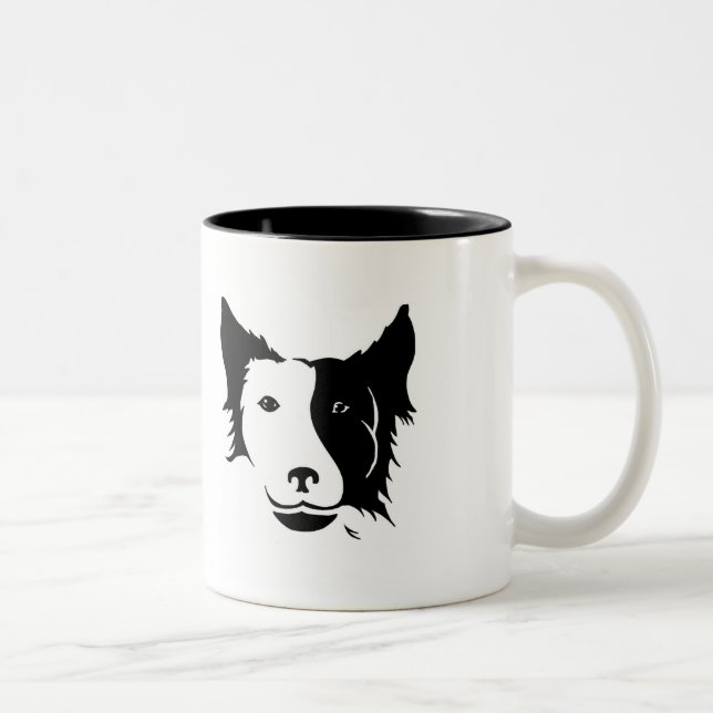 Dog Mom Coffee Mug Två-Tonad Mugg (Höger)
