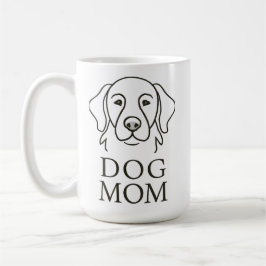 Dog Mom Cute Golden Retriever Coffee Mug Kaffemugg