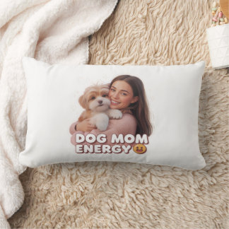 Dog Mom Energy - trendig design för hundmammor Lumbarkudde
