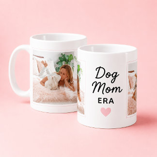 Dog Mom Era Anpassad Husdjursfoto Kaffemugg