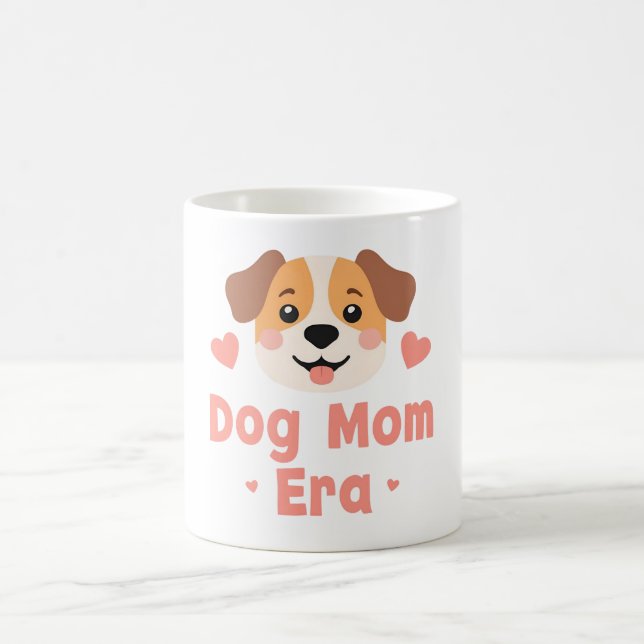 Dog Mom Era Funny Pet Design Kaffemugg (Center)