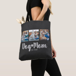 Dog Mom Established Script Black 3 Photo Tygkasse