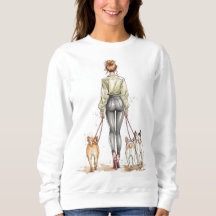 Dog Mom Girl Boss Tröja | Urban Chic Hundpromenad