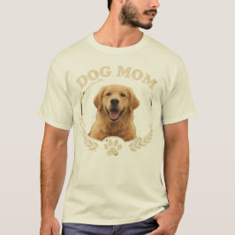 Dog Mom — Golden Retriever Portrait Tee