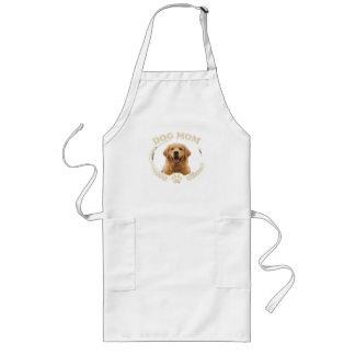 Dog Mom — Golden Retriever Portrait Tee Långt Förkläde