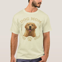 Dog Mom — Golden Retriever Porträtt T-shirt