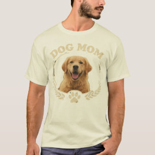 Dog Mom — Golden Retriever Porträtt T-shirt