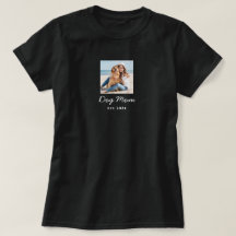Dog Mom Grundad Svart Foto Isolerad