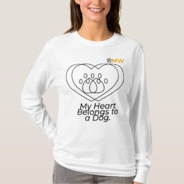 Dog Mom Heart Long Sleeve Shirt – Pet Lover Gift T