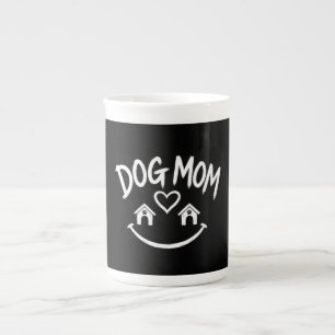 Dog Mom Klubb – Sött design för hundälskare Benporslin Mugg