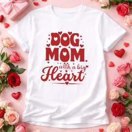 Dog Mom Love Aesthetic Design for Pet Lovers T Shirt