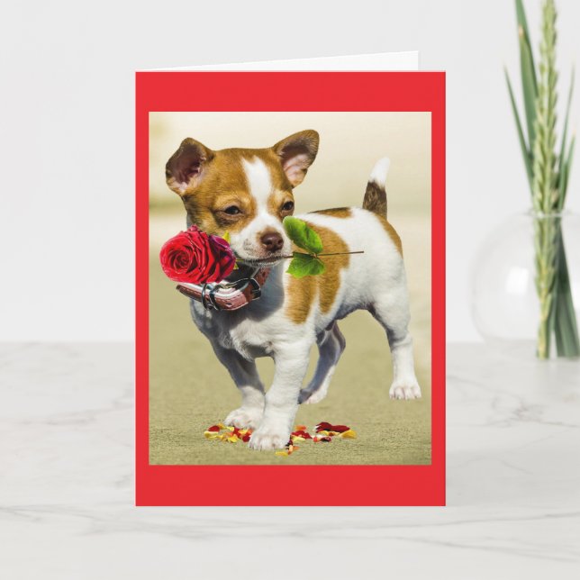  Dog Mom Mother's Day Greeting Card Kort (Framsida)