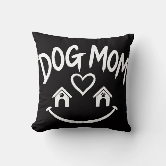 Dog Mom och Dad Klubb – Sött design för husdjursäl Kudde (Framsida)