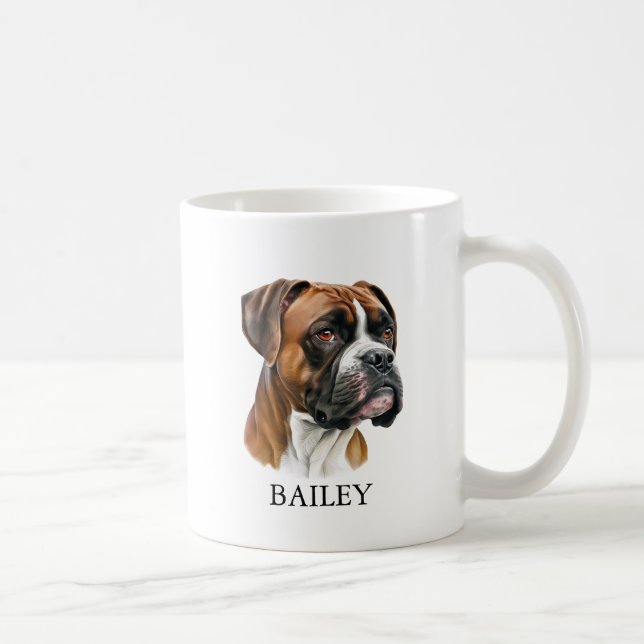 Dog mom personalized with picture and name Mug Kaffemugg (Höger)