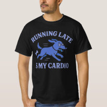 Dog Mom Running Late Is My Cardio Cute Retro pet