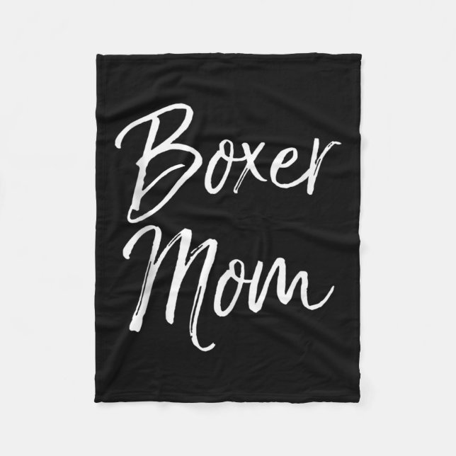 Dog Mother Gift Boxing Mother's Day Quote Cute Box Fleecefilt (Framsidan)