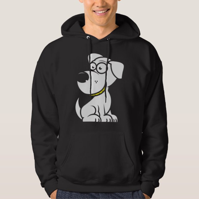 Dog Motif  1 Hoodie (Framsida)