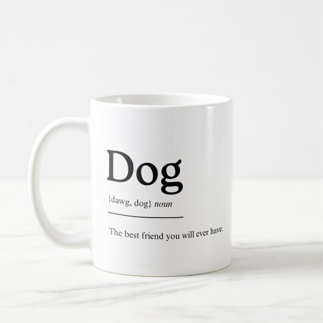 Dog Mug: Man's Best Friend Kaffemugg (Vänster)