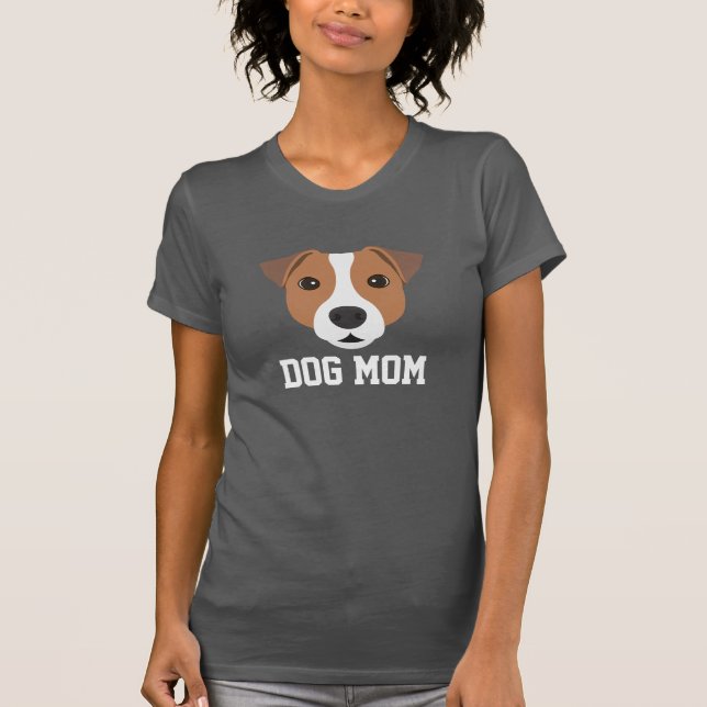 Dog Mum Jack Russell Mors Dag T Shirt (Framsida)
