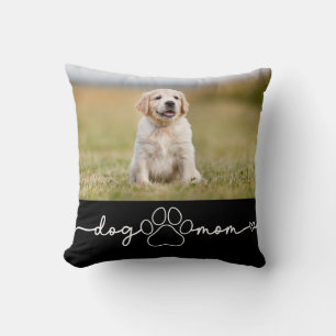 Dog Mum Valp Tass Skript Foto  Kudde
