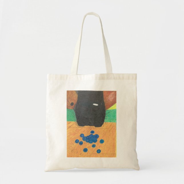 Dog nose and blueberry bag tygkasse (Framsidan)