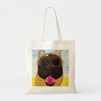 Dog nose and raspberry bag tygkasse