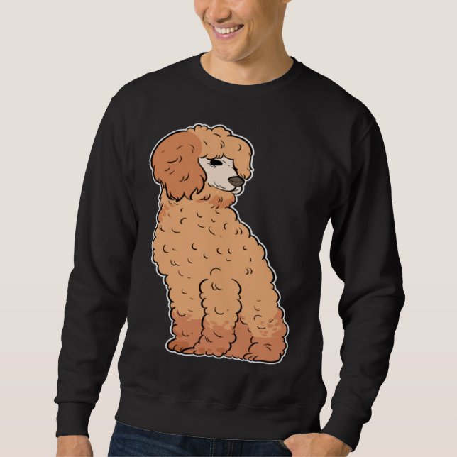 Dog Owner For Men Toy Poodle Lång Ärmad Tröja (Framsida)