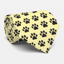 Dog paw necktie